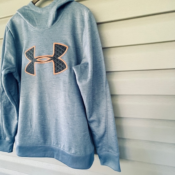 Under Armour Blue Pullover Hoodie Sweatshirt - Picture 5 of 11